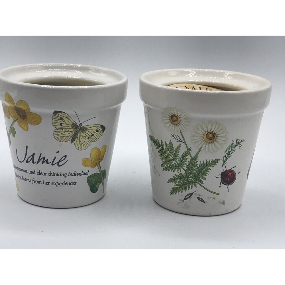 Lot of 2 personalized Candles "JAMIE" OPEN BOX‎